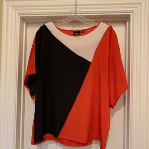 Multi color block blouse